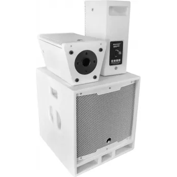 Aktiver PA-Lautsprecher Omnitronic MAXX-1206DSP Weiß 120W RMS