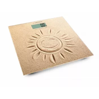 Esperanza EBS006 Personenwaage Elektronische Personenwaage Quadratisch Beige