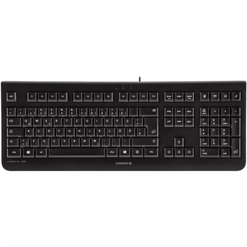 Cherry KC 1000 - Tastatur - Nordisch - Schwarz