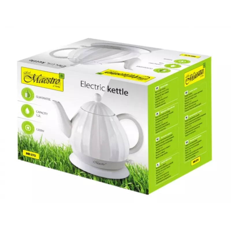 Feel-Maestro MR070 Wasserkocher 1,2 L 1200 W Weiß