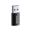 Adapter Baseus Ingenuity USB Typ-A (Buchse) auf USB Typ-C (Stecker) 10 Gbit/s, schwarz, 14×22×8 mm