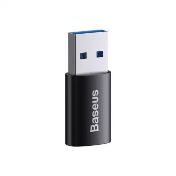 Adapter Baseus Ingenuity USB Typ-A (Buchse) auf USB Typ-C (Stecker) 10 Gbit/s, schwarz, 14×22×8 mm