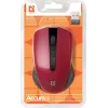 Kabellose optische Maus DEFENDER MM-935 RF – beidhändig, 1600 DPI, rot, RF-USB-Empfänger, AAA-Batterien