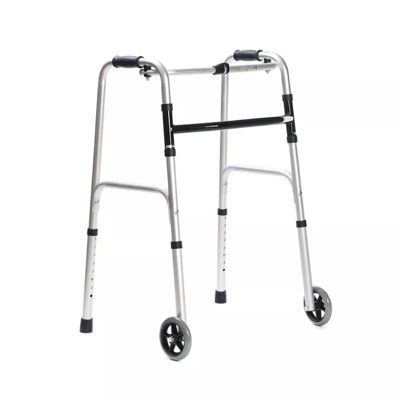 Gehgestell MDH PPC014 mit Rädern und höhenverstellbar, leichte Mobilitätshilfe