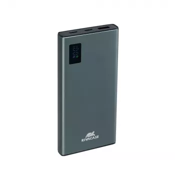 Powerbank Rivacase VA1021 10000mAh, dual USB-Ausgänge, LED-Anzeigen, kompakter tragbarer Ladegerät