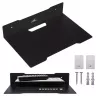 Wandregal für Decoder MACLEAN MC-122, Stahl, schwarz, max. Belastung 5 kg, Lochabstand 219 mm