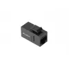 Keystone-Modul LANBERG KSU6-3000 — Cat6 U/UTP RJ-45 Buchse auf RJ-45 Buchse, flache Bauweise, schwarz