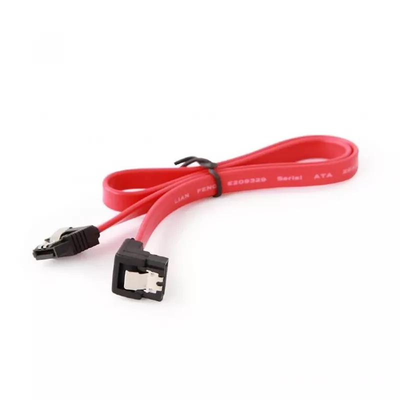 SATA-III-Kabel Gembird CC-SATAM-DATA90-0.1M 0,1 m Stecker/Stecker, rot
