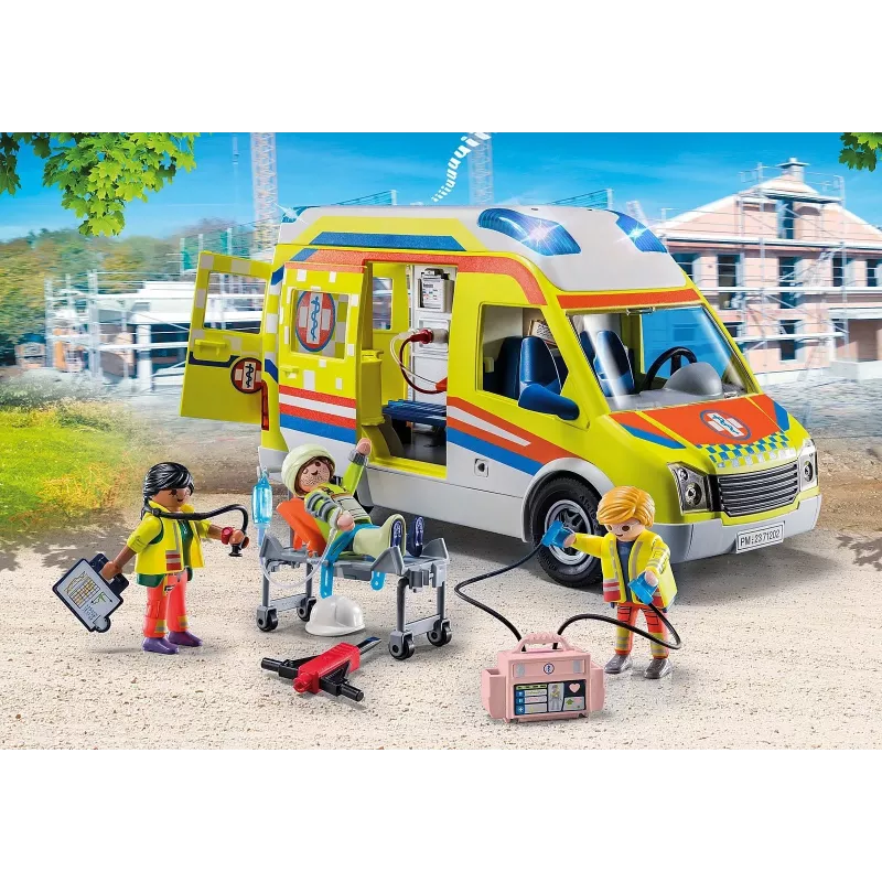 Playmobil 71202 City Life Krankenwagen mit Licht und Sound Spielset Geeignet für Kinder ab 4 Jahren Einzeln