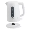 Elektrischer Wasserkocher Adler AD 1379w — 1,7 L, bis zu 2200 W, weiß, 360°-Sockel, Polypropylen