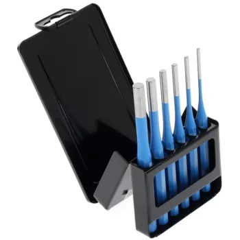 Splinttreiber-Set 316 D, 6-teilig (Blau, in Metall-Klappkassette)