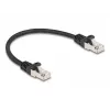 Netzwerkkabel DeLOCK RJ50 Stecker auf RJ50 Stecker S/FTP 0,25 m Schwarz