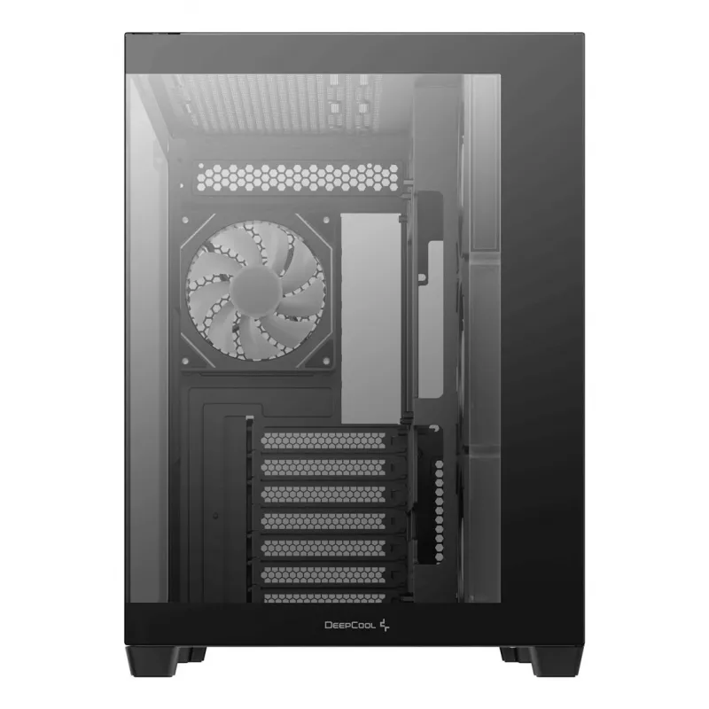 PC-Gehäuse DeepCool CG530 4F Midi Tower Schwarz — gehärtetes Glas, ATX/ITX/Micro ATX, 3x120mm Lüfter, USB-C