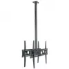 HAGOR HA DH Duo L - Montageset (Halterung) - für 2 LCD-/Plasma-Konsolen (Rücken an Rücken) - Schwarz - Bildschirmgröße: 140-191 cm (55-75) - Deckenmontage