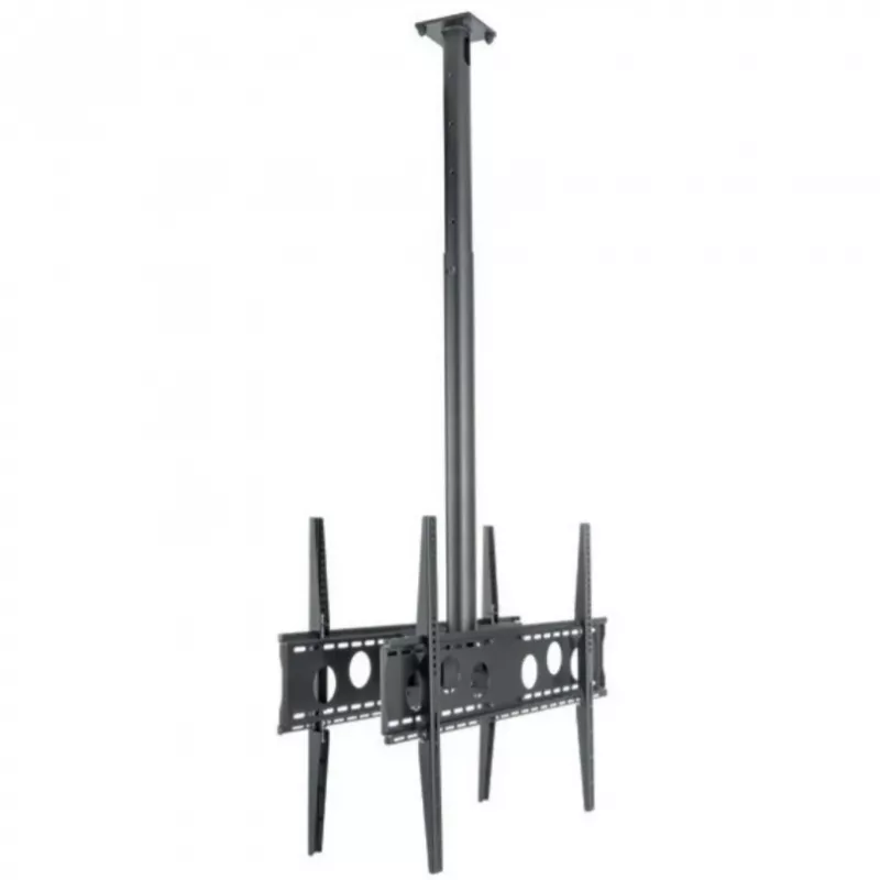 HAGOR HA DH Duo L - Montageset (Halterung) - für 2 LCD-/Plasma-Konsolen (Rücken an Rücken) - Schwarz - Bildschirmgröße: 140-191 cm (55-75) - Deckenmontage