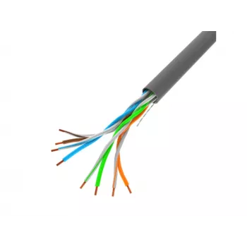 LANBERG Netzwerkkabel U/UTP Cat5e LCU5-10CC-0305-S, 305 m, CCA-Leiter, 24 AWG, grau