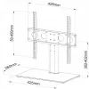 TV-Minitisch/-Ständer ART SD-33 für 32–55-Zoll-Fernseher, maximale Traglast 40 kg, VESA bis 400x400