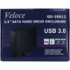 Inter-Tech Veloce GD-35612 - Speichergehäuse - 3,5 Zoll (8,9 cm) - SATA 3 Gb/s - USB 3.0