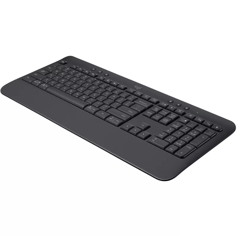 Logitech Signature K650 - Tastatur - Kabellos - Bluetooth 5.1 - QWERTY - Spanisch - Graphit (920-010917)