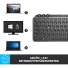 Logitech MX Keys Mini - Tastatur - hintergrundbeleuchtet - Bluetooth - QWERTZ - Schweizer Layout - Graphite (920-010485)