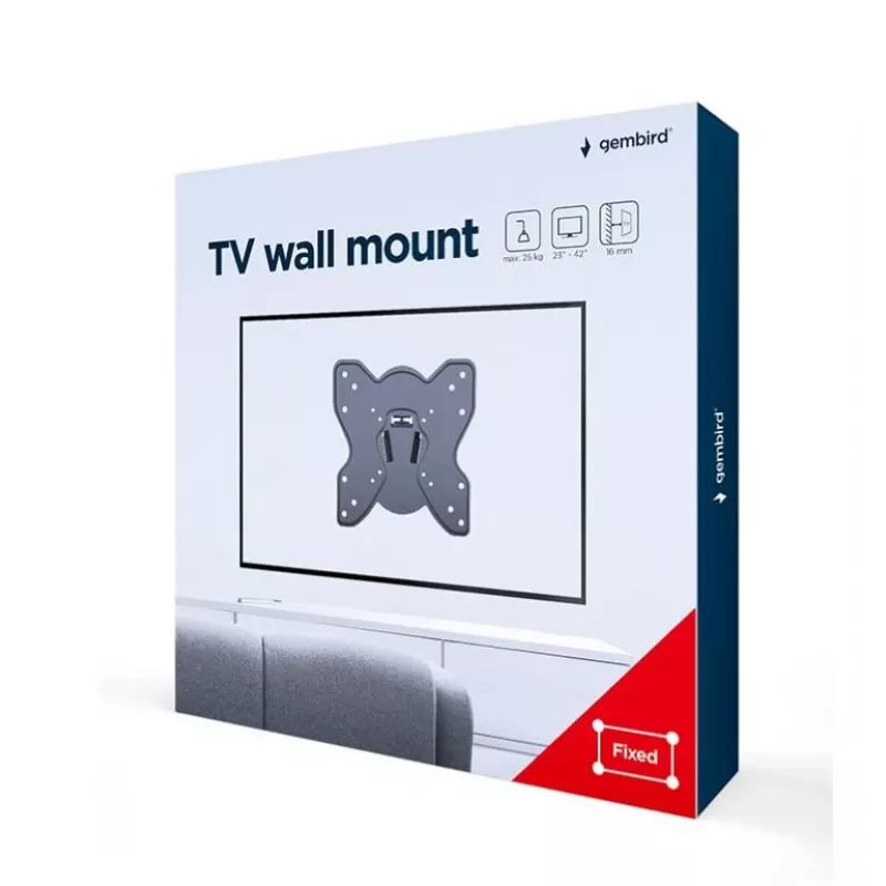 TV-Halterung, Wandhalterung 23-42 inch / WM-42F-03 Gembird