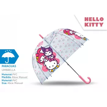 Transparenter Regenschirm Hello Kitty