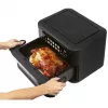 ProfiCook PC-FR 1313 H Doppel-Heißluftfritteuse, 10 L, 2400 W, schwarz/Edelstahl