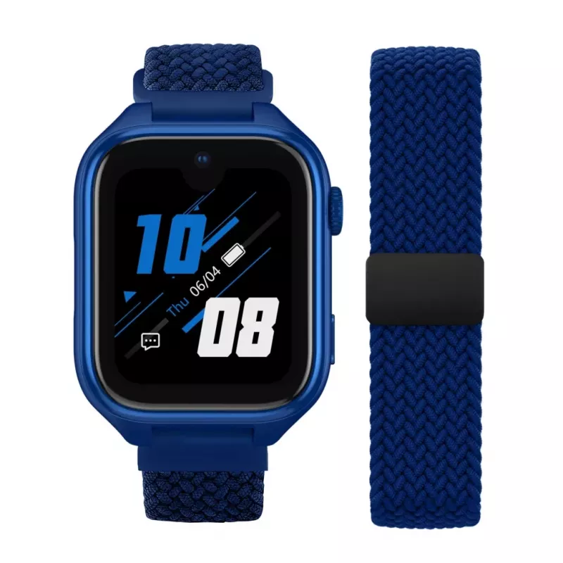 Smartwatch Stelio Junior Pro AI 4G ST-SWJ102-NB — marineblau, 4G-Konnektivität
