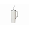 Thermo-Strohhalm-Becher Xiaomi Straw Mug White 1 L — Edelstahl-Innenraum, auslaufsicher, 240×132×97 mm