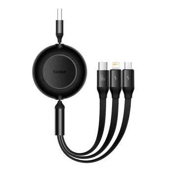 USB 3-in-1-Kabel Baseus Bright Mirror — micro USB, USB-C, Lightning, 66 W, 1,1 m