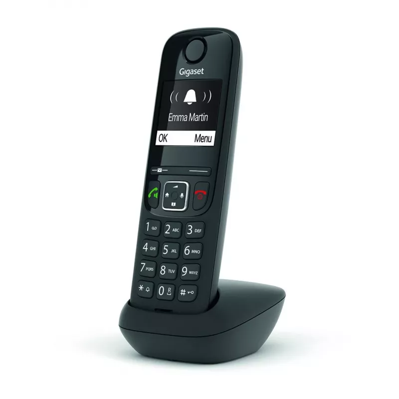 Analog/DECT-Telefon Gigaset AS690HX Schnurloses Mobilteil Rufnummernanzeige Schwarz