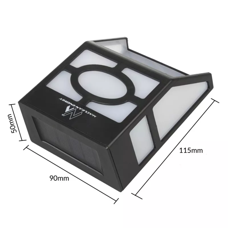 Solar-Gartenleuchte MACLEAN MCE171 2er-Set LED-solarbetriebene Außenleuchten