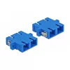 Glasfaserstecker SC Buchse–Buchse DELOCK 85991, blau, 4er-Pack