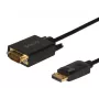 SAVIO DisplayPort-zu-VGA-(D-Sub)-Kabel 1,8 m, schwarz