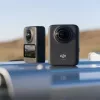 Actionkamera DJI Osmo 360 Standard Combo — 8K Ultra HD, 120 MP CMOS, 240 fps, elektronische Stabilisierung, 2 Zoll Display, MicroSD, 183 g, schwarz