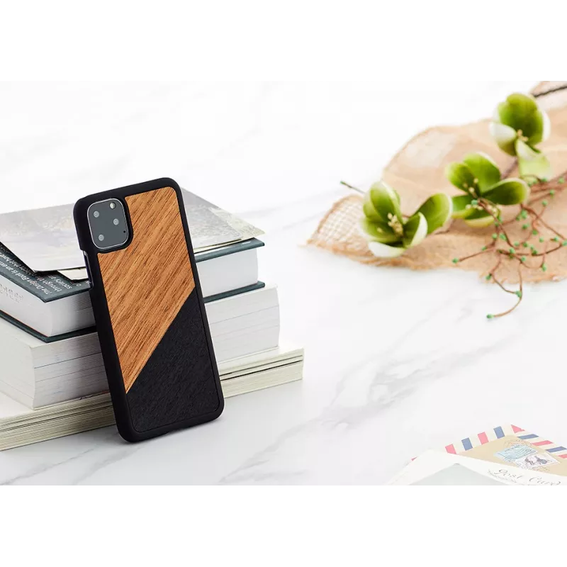 Smartphone-Hülle man and wood für iPhone 11 Pro Max — Western Schwarz