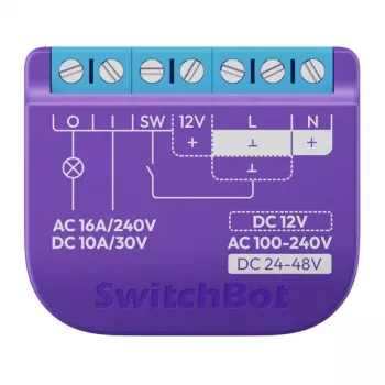 Smart-Relais-Schalter SwitchBot Relay W5502300 potentialfreier Kontakt zur Fernsteuerung kabelgebundener Geräte