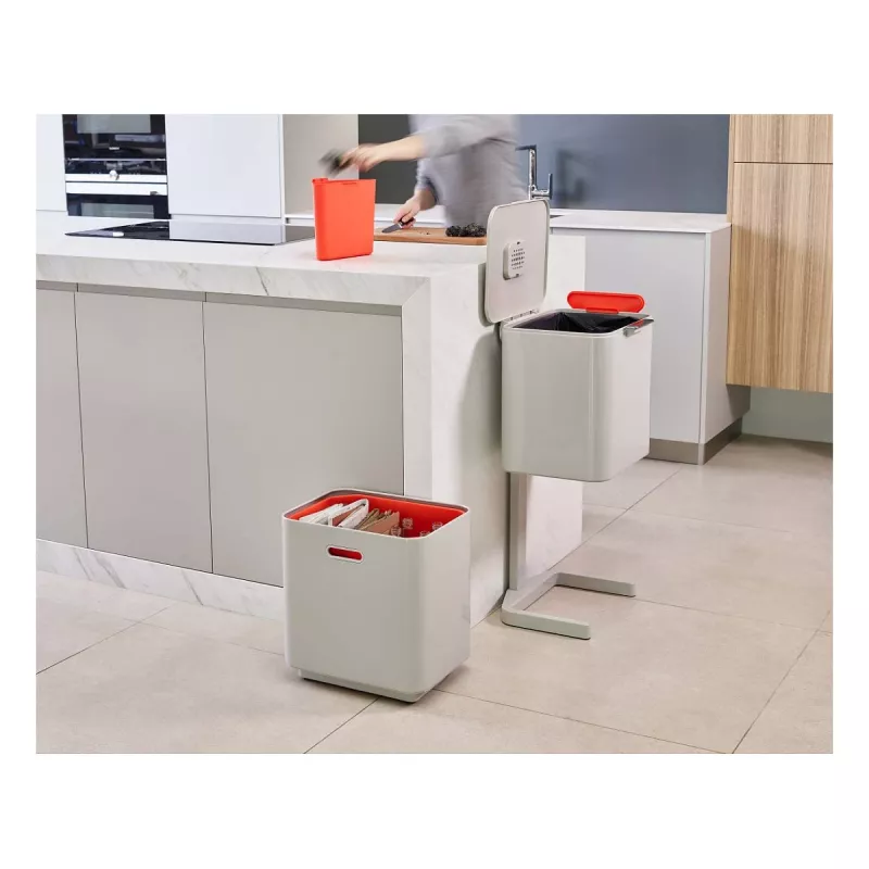 Joseph Joseph Abfalleimer Totem 60 L steingrau