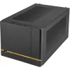 SilverStone SUGO SG14B - Tower - Mini-DTX - ohne Netzteil (ATX / PS/2) - Schwarz - USB/Audio (SST-SG14B)