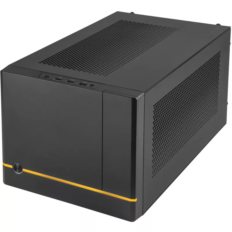 SilverStone SUGO SG14B - Tower - Mini-DTX - ohne Netzteil (ATX / PS/2) - Schwarz - USB/Audio (SST-SG14B)