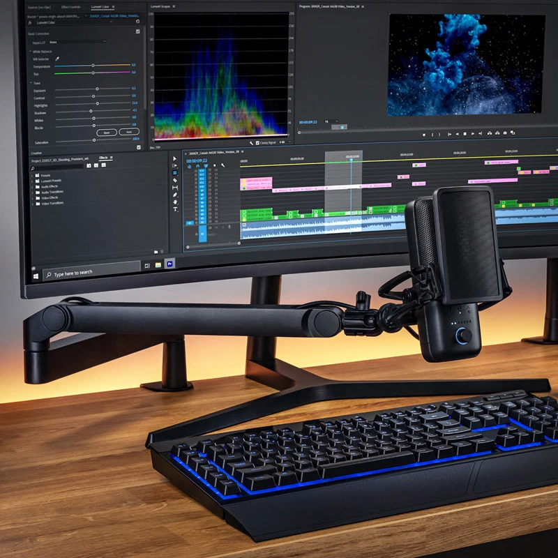 Broadcast-Mikrofonständer Elgato Wave Mic Arm LP Tischmontage Schwarz 1,69 kg