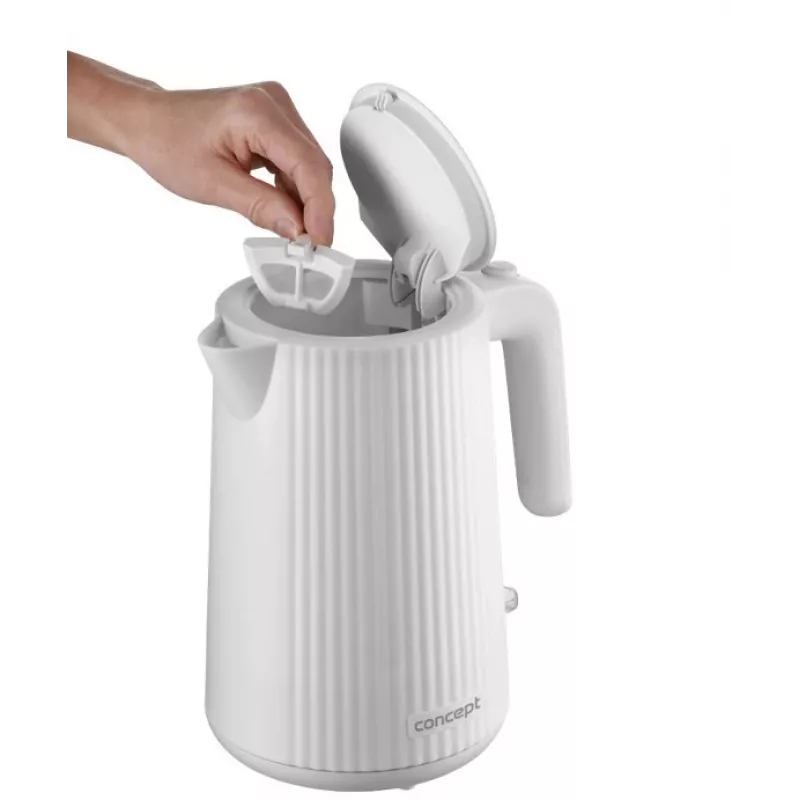 Wasserkocher Concept Solution RK2390, Kunststoffgehäuse, 1,7 L, weiß