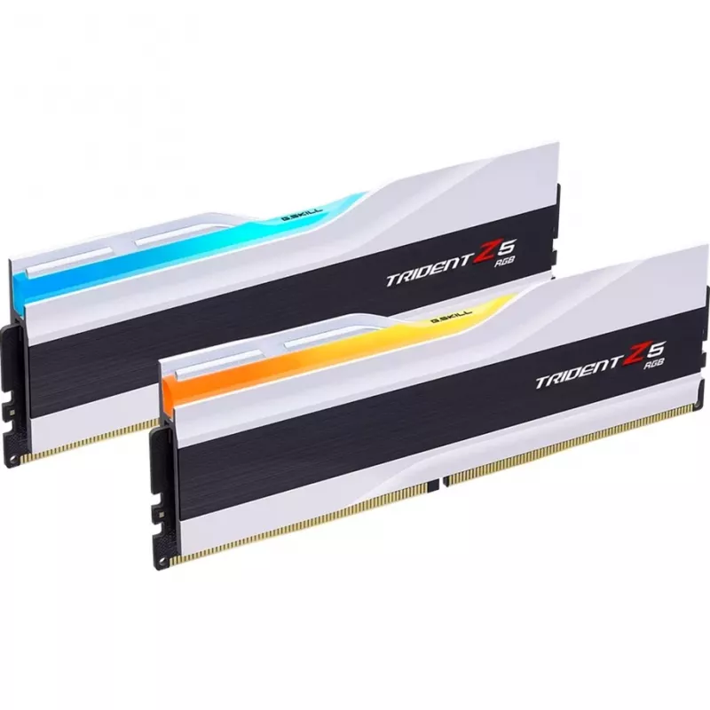G.Skill Trident Z5 RGB - DDR5 - Kit - 48 GB: 2 x 24 GB - DIMM 288-PIN - 8200 MHz / PC5-65600 - CL40 - 1.35 V - ungepuffert - On-Die-ECC - Mattweiß (F5-8200J4052F24GX2-TZ5RW)