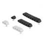 Kabelhalter DeLOCK trapezförmig selbstklebend Kombi-Set 10 Stück schwarz weiß