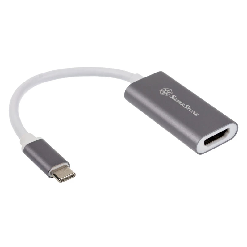 Adapter SILVERSTONE USB 3.1 Type-C zu HDMI 2.0b SST-EP07C-E, Videoausgabeadapter