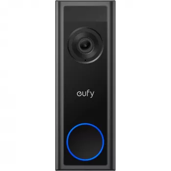 Video-Türklingel Eufy C31 2K mit microSD-Unterstützung, 2560×1440, 6500 mAh, kabelgebunden & kabellos, schwarz