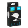 USB-Ladegerät IBOX ILUC42W 42W (max. 33W), 1×USB-C PD3.0, 1×USB-A QC3.0, 100–240V, weiß