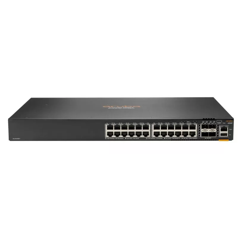 Managed Switch HPE Aruba Networking CX 6200F 24G PoE 4SFP+ 370W