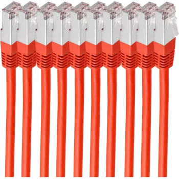 shiverpeaks BS75711-H0.25R-SET10 Netzwerkkabel Rot 0,25 m Cat6 S/FTP (S-STP)
