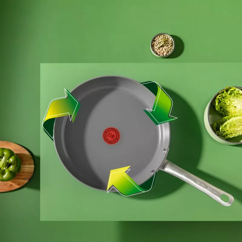 Bratpfanne Tefal Renewal C4260443 24 cm — Aluminium, Keramik-Antihaftbeschichtung, induktionsgeeignet, Thermo-Spot